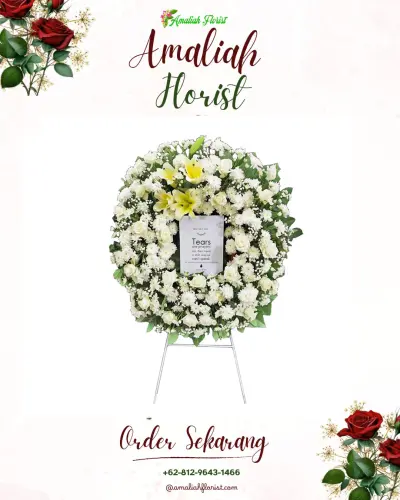 Krans Bunga Duka Cita di Sidosari